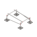 Опорная конструкция для установки оборудования TECHNORAPTOR STEELFOOT 1000х1500