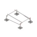 Опорная конструкция для установки оборудования TECHNORAPTOR STEELFOOT 1200х1700