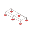 Опорная конструкция для установки оборудования TECHNORAPTOR FOOT 1200х3000 тип 1