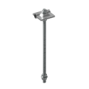 Натяжитель прутка D6-12 с соединителем 2US - NP2US, L160 мм AURAFORT INOX304