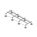 Опорная конструкция для установки оборудования TECHNORAPTOR STEELFOOT 1200х4000 тип 1