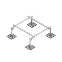 Опорная конструкция для установки оборудования TECHNORAPTOR STEELFOOT 1200х1200