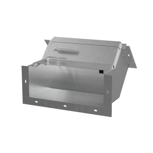 Короб кабельный блочный угловой с поворотом вверх одноканальный