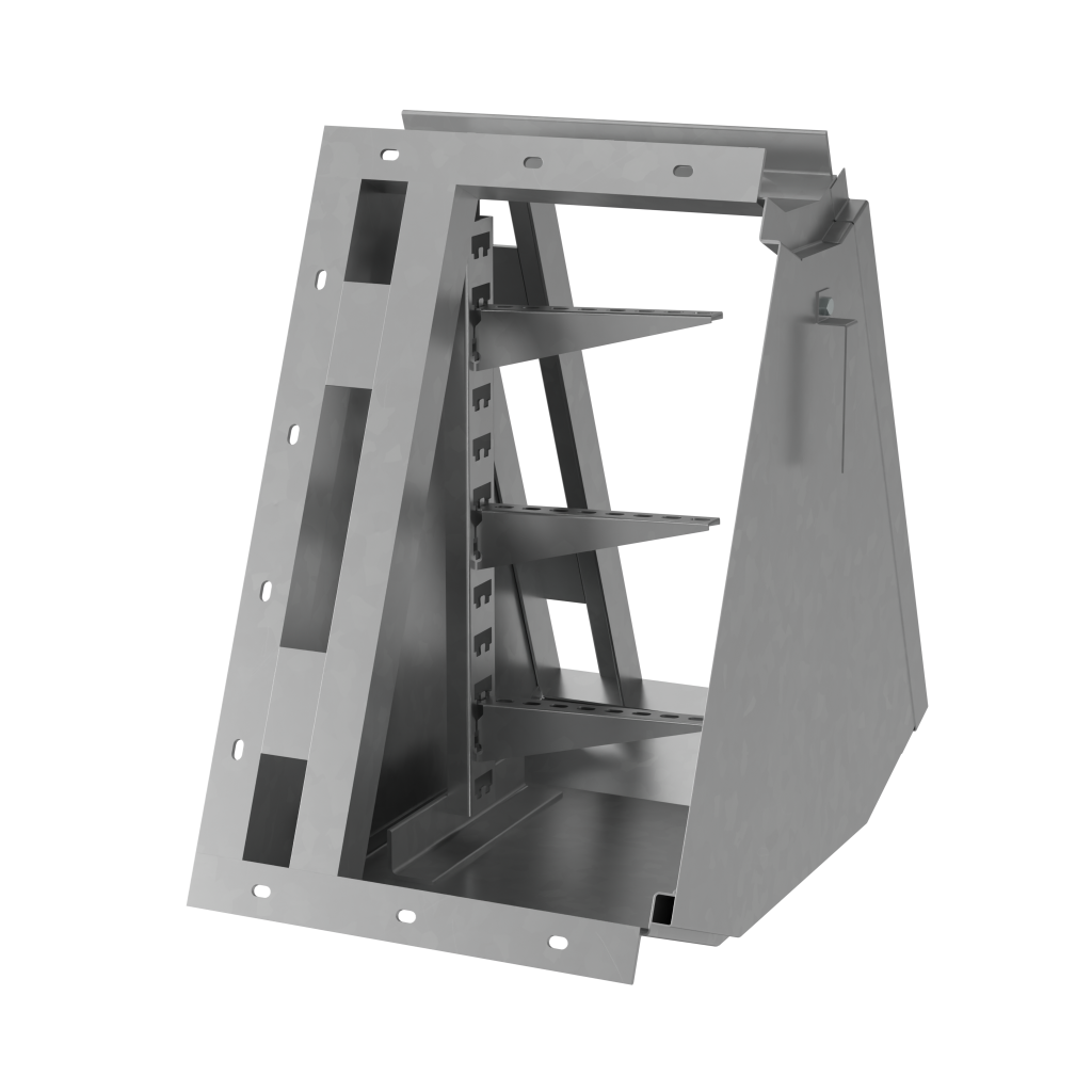 Короб кабельный блочный угловой с поворотом вверх