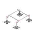 Опорная конструкция для установки оборудования TECHNORAPTOR STEELFOOT 1200х1000