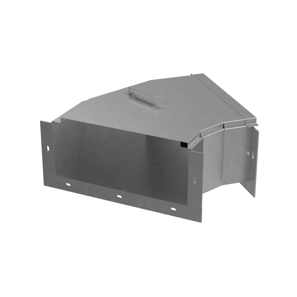 Короб кабельный блочный угловой горизонтальный одноканальный