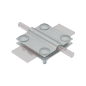 Соединитель крестообразный для прутка D5-8 мм и полосы до 30 мм с 2 пластинами AURAFORT ZN