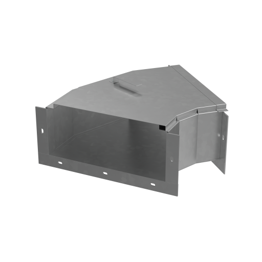Короб кабельный блочный угловой горизонтальный одноканальный