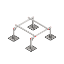 Опорная конструкция для установки оборудования TECHNORAPTOR STEELFOOT 1000х1000