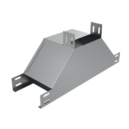 Т-отвод вертикальный вверх c разворотом трассы на 90 гр.