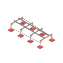 Опорная конструкция для установки оборудования TECHNORAPTOR FOOT 1200х3000 тип 3