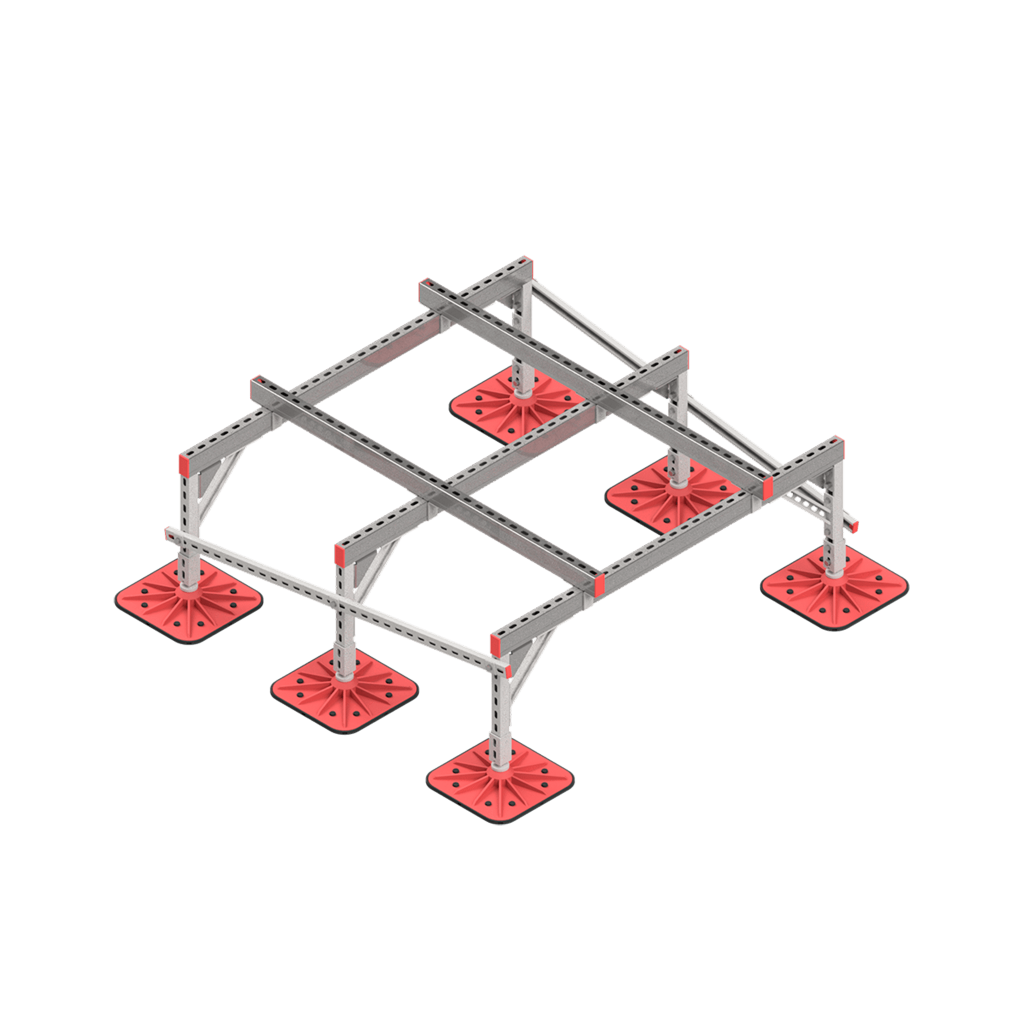 Типовые опорные конструкции на основе алюминиевой опоры